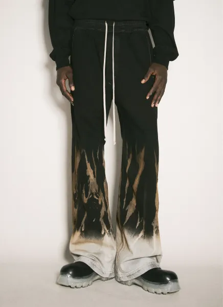 Bleached Hem Jeans