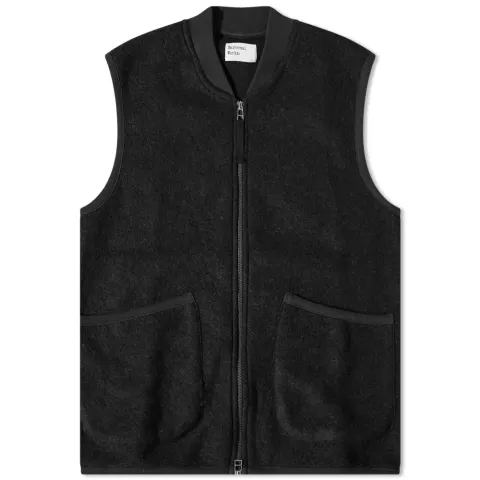 Wool Fleece Zip Waistcoat