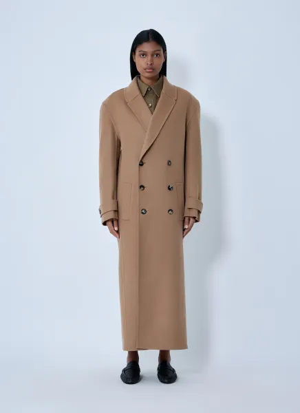 Brushed Cashmere-And-Wool-Blend Coat