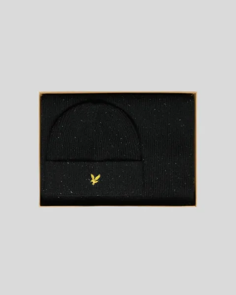Lyle & Scott Donegal Scarf and Beanie Set