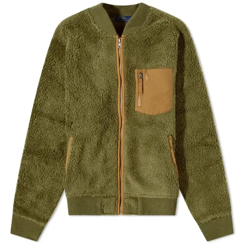 Sherpa Fleece Bomber Jacket