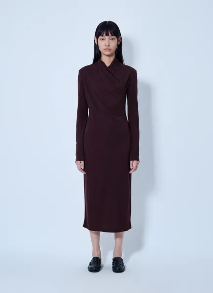 Max Mara Asymmetric Draped Dress