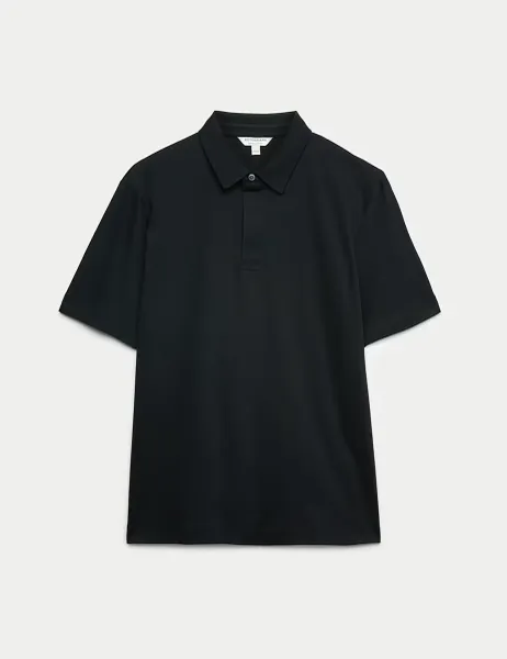 Autograph Pure Supima Cotton Polo Shirt Black