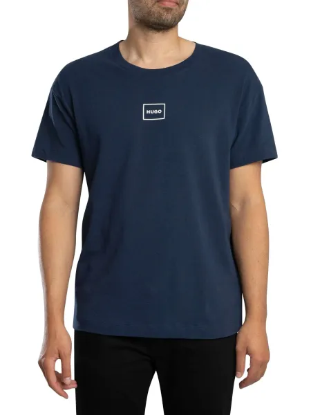 HUGO Lounge Laze Box Logo T-Shirt