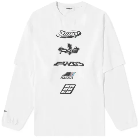 Long Sleeve Graphic Mix T-Shirt