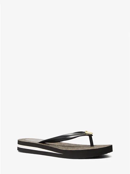 Michael Kors Posie Signature Logo Flip Flop