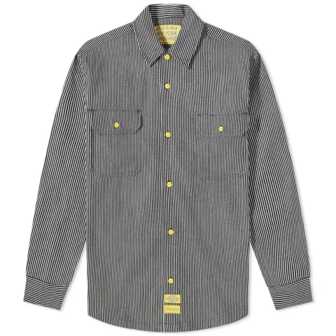 x New York Sunshine Long Sleeve Twill Work Shirt