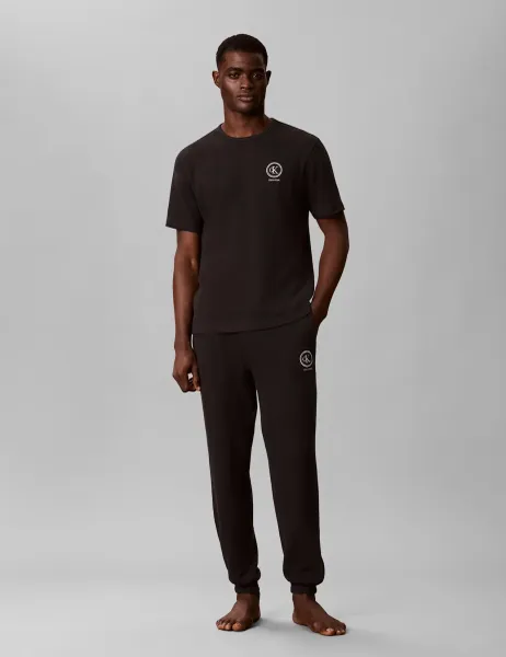 Calvin Klein Cotton Rich Waffle Joggers Black