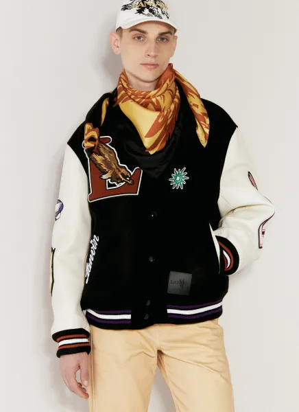 Logo Print Silk Scarf