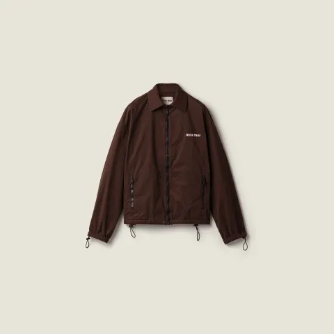 Washed gabardine blouson jacket