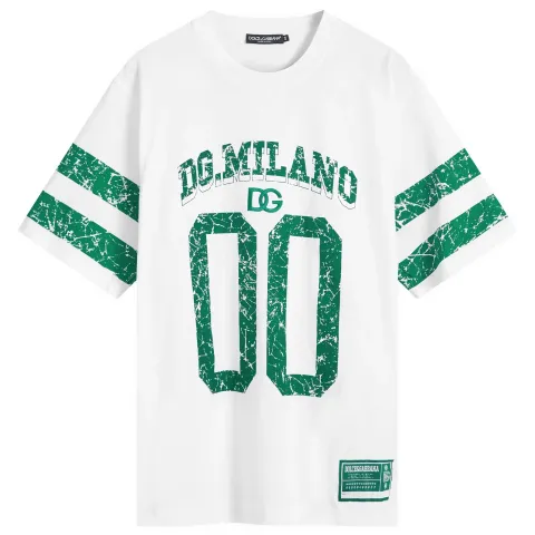 Crackle Football Print T-Shirt