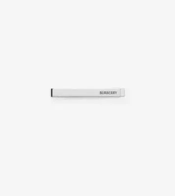 Logo Tie Bar in Silver