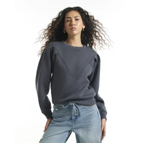River Island Chevron Panel Sweatshirt