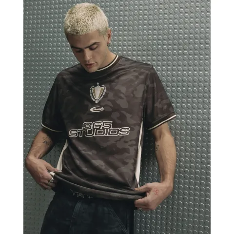River Island Regular Fit Camo Football T-Shirt