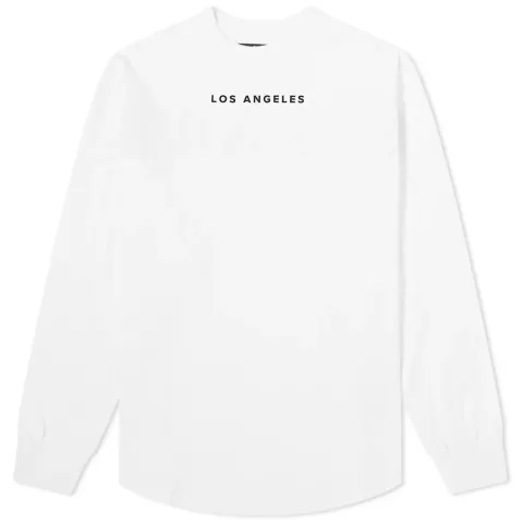 Long Sleeve La Sprayed Back Print T-Shirt