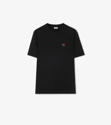 Logo Cotton T-shirt in Black