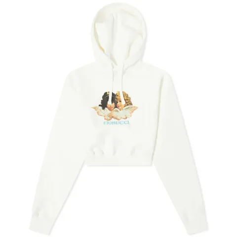 Vintage Angels Cropped Hoodie