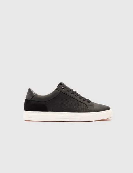 Rodd & Gunn Leather Lace Up Trainers Black
