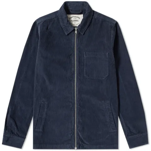 Fecho Corduroy Zip Shirt Jacket