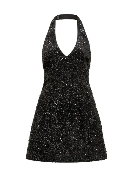 Riley Sequin Halter Neck Mini Dress