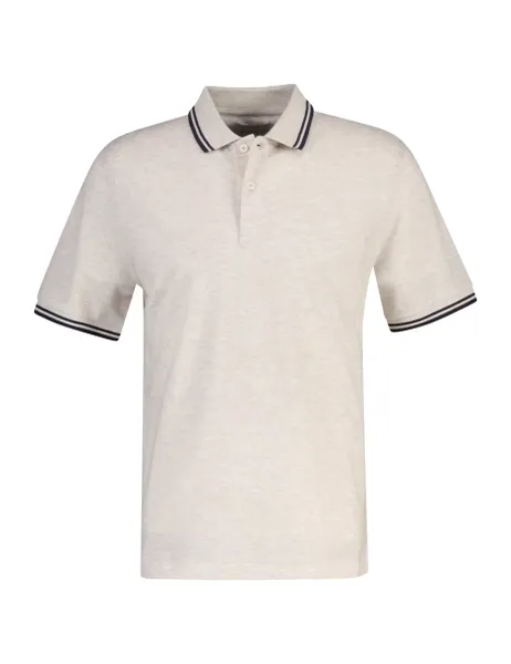 Gant Pure Cotton Tipped Polo Shirt Oatmeal