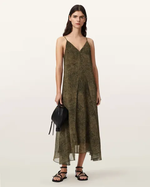 Vanda V-Neck Midi Dress