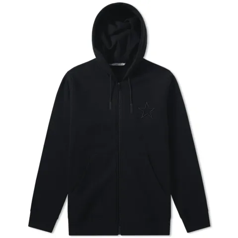 Star Embroidered Zip Hoody