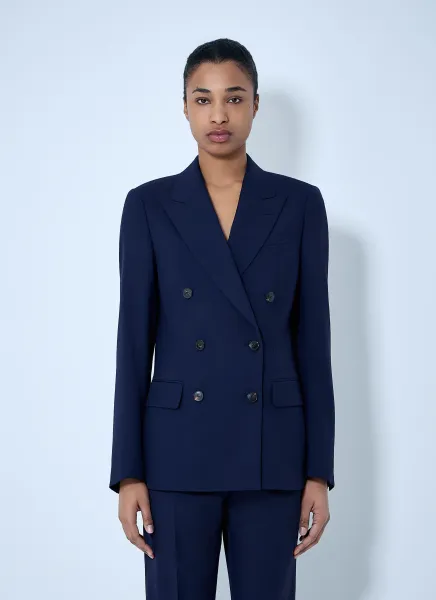 Double-Breasted Wool Blazer