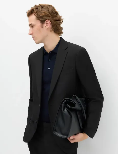 Marks & Spencer Regular Fit Machine Washable Suit Jacket Black