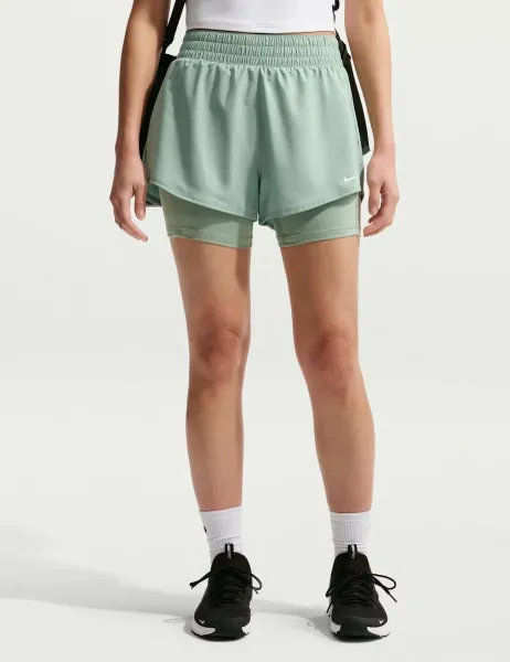 Nike One 2 in 1 Relaxed Shorts Light Green