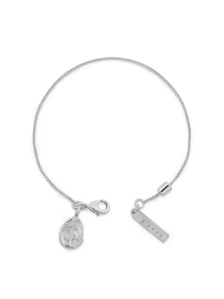 TUTTI Silver-Plated Star Disc Drop Bracelet