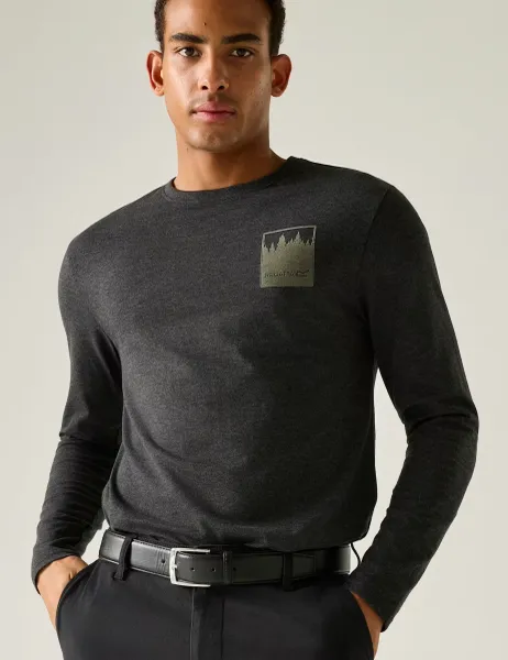 Regatta Cotton Rich Long Sleeve T-Shirt Black