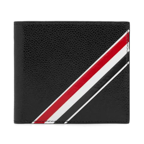 Diagonal Stripe Billfold Wallet