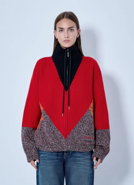 Marni Zippered Knit Sweater