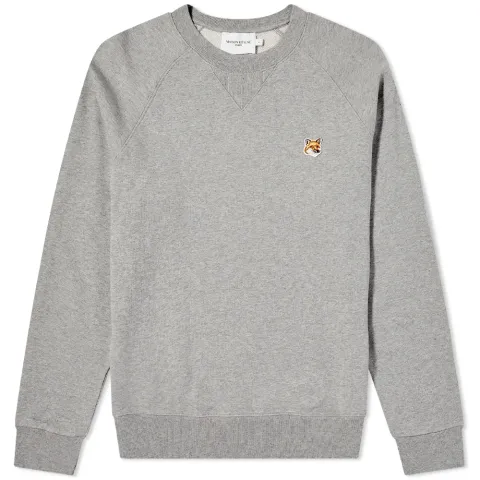 Maison Kitsuné Fox Head Patch Crew Sweat