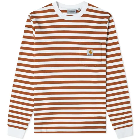 Long Sleeve Scotty Stripe Pocket T-Shirt