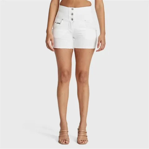 Freddy WRUP SNUG Jeans - 3 Button High Waisted - Shorts - White