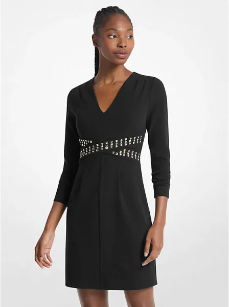 Studded Scuba Dress
