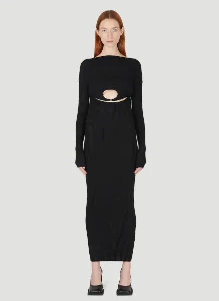 Cut-Out Motif Dress