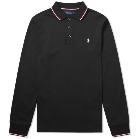 Long Sleeve RWB Tipped Polo