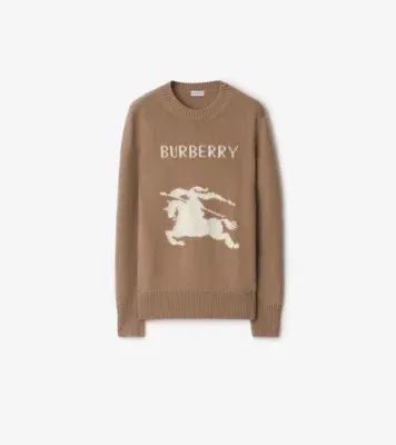 Knight Wool Cashmere Sweater in Camel