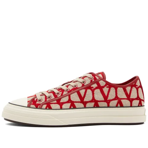 V Logo Low Top Sneaker