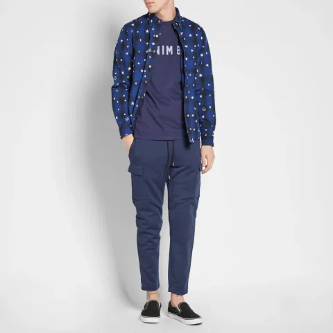 Star Print Ombre Check Shirt