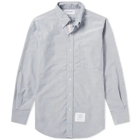 Engineered Stripe Placket Oxford Shirt