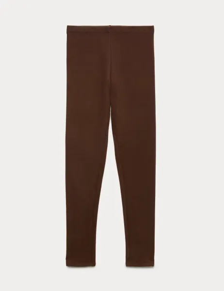 Marks & Spencer Heatgen Maximum Thermal Fleece Leggings Dark Chocolate