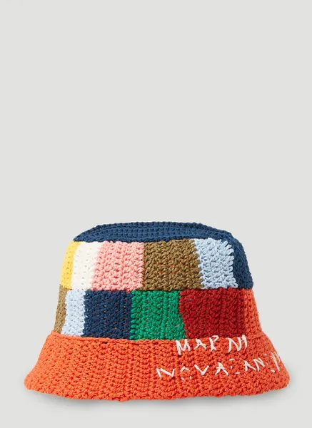 Patchwork Crochet Bucket
