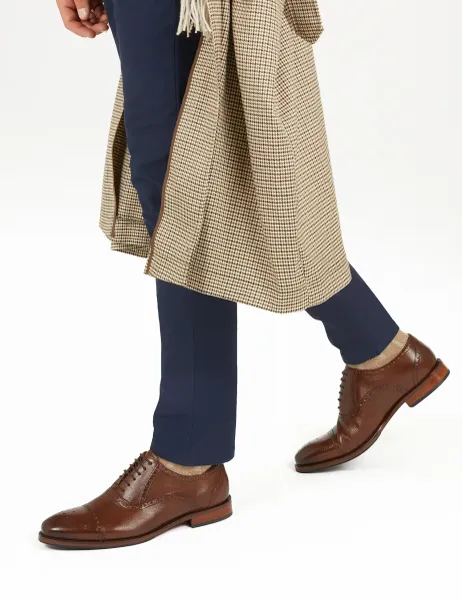 Jones Bootmaker Leather Brogues Chestnut