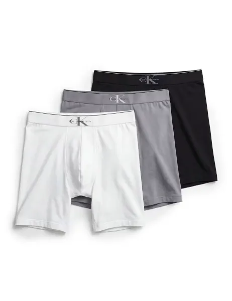 Calvin Klein 3 Pack Archive Logo Cotton Rich Boxer Briefs Multi