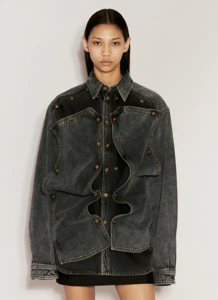 Evergreen Snap-Off Denim Shirt
