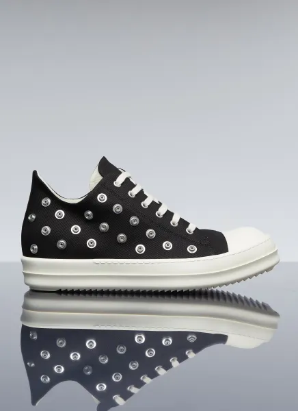 Stud Denim Low Top Sneakers